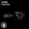 Tuscani Tapware C3SD - COLOSEO Series Soap Dish - Bathroom Accessories