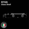 Tuscani Tapware R7GS - RONDANA Series Glass Shelf - Bathroom Accessories