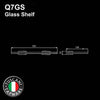 Tuscani Tapware Q7GS - QUATRIO Series Glass Shelf - Bathroom Accessories