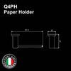 Tuscani Tapware Q4PH - QUATRIO Series Paper Holder - Bathroom Accessories