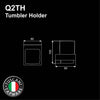 Tuscani Tapware Q2TH - QUATRIO Series Tumbler Holder - Bathroom Accessories