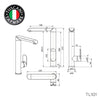 Tuscani Tapware TL101 - LAVANZI Series Kitchen Mixer - Mixer