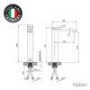 Tuscani Tapware TQ102H - QUATRIO Series High Basin Mixer - Mixer