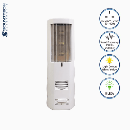 Soundteoh 2 In 1 Mosquito Repeller With LED Night Light 1611