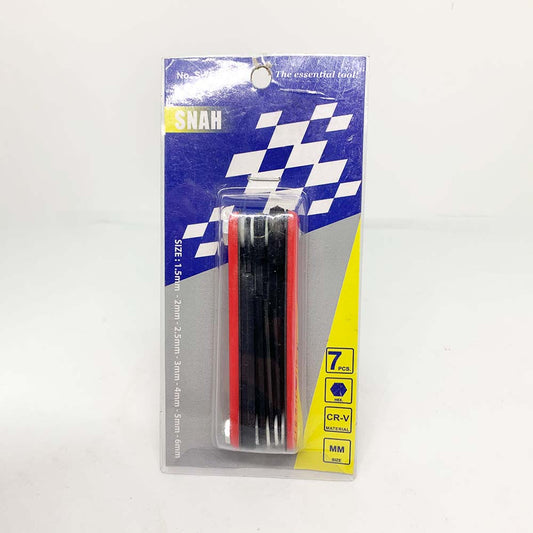 Snah Folding Hex Key Set 7 keys 1.5mm-6mm