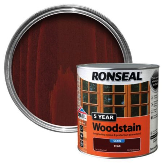 Photo of Ronseal 5Yr Woodstain Teak 750ml