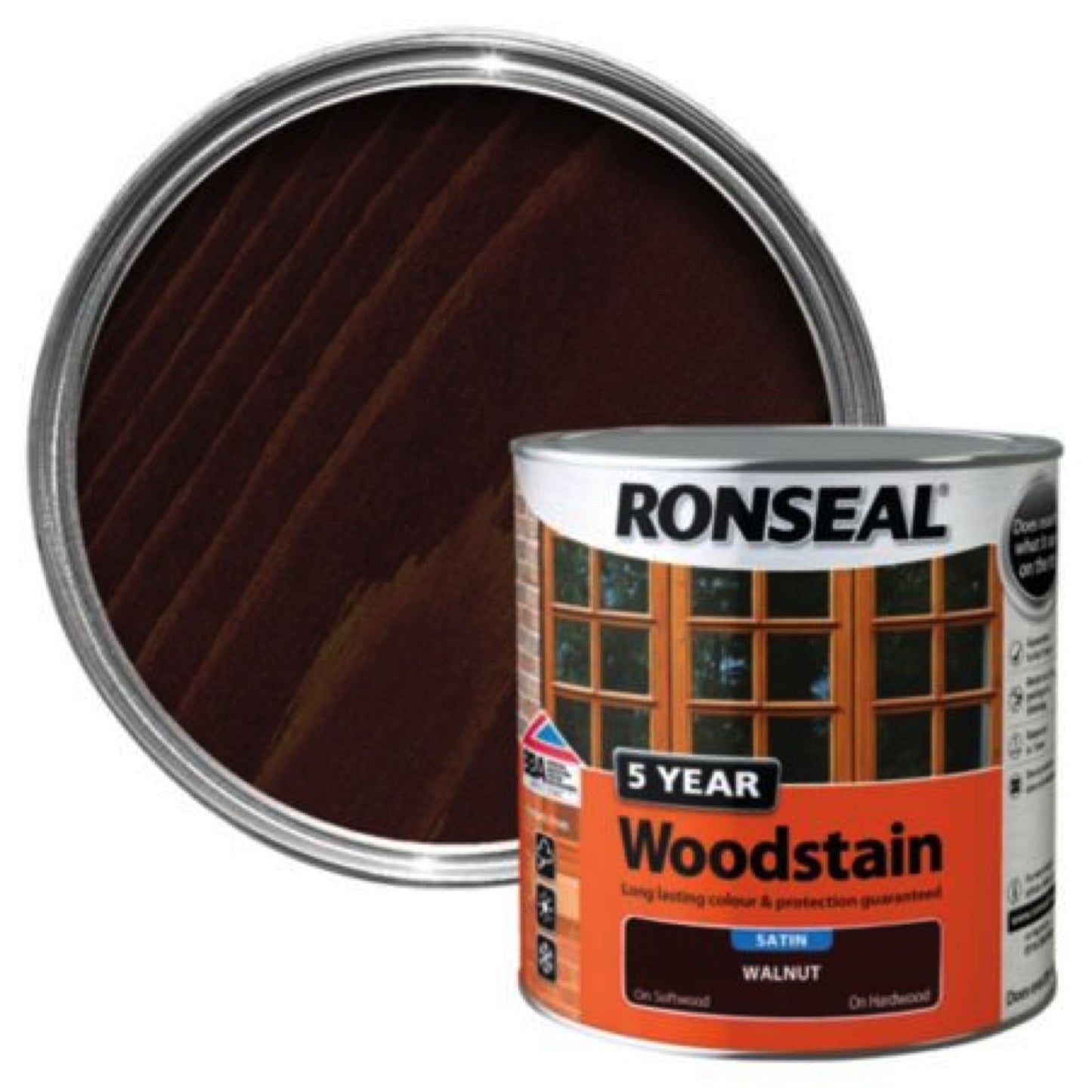 Photo of Ronseal 5Yr Woodstain Walnut 250ml