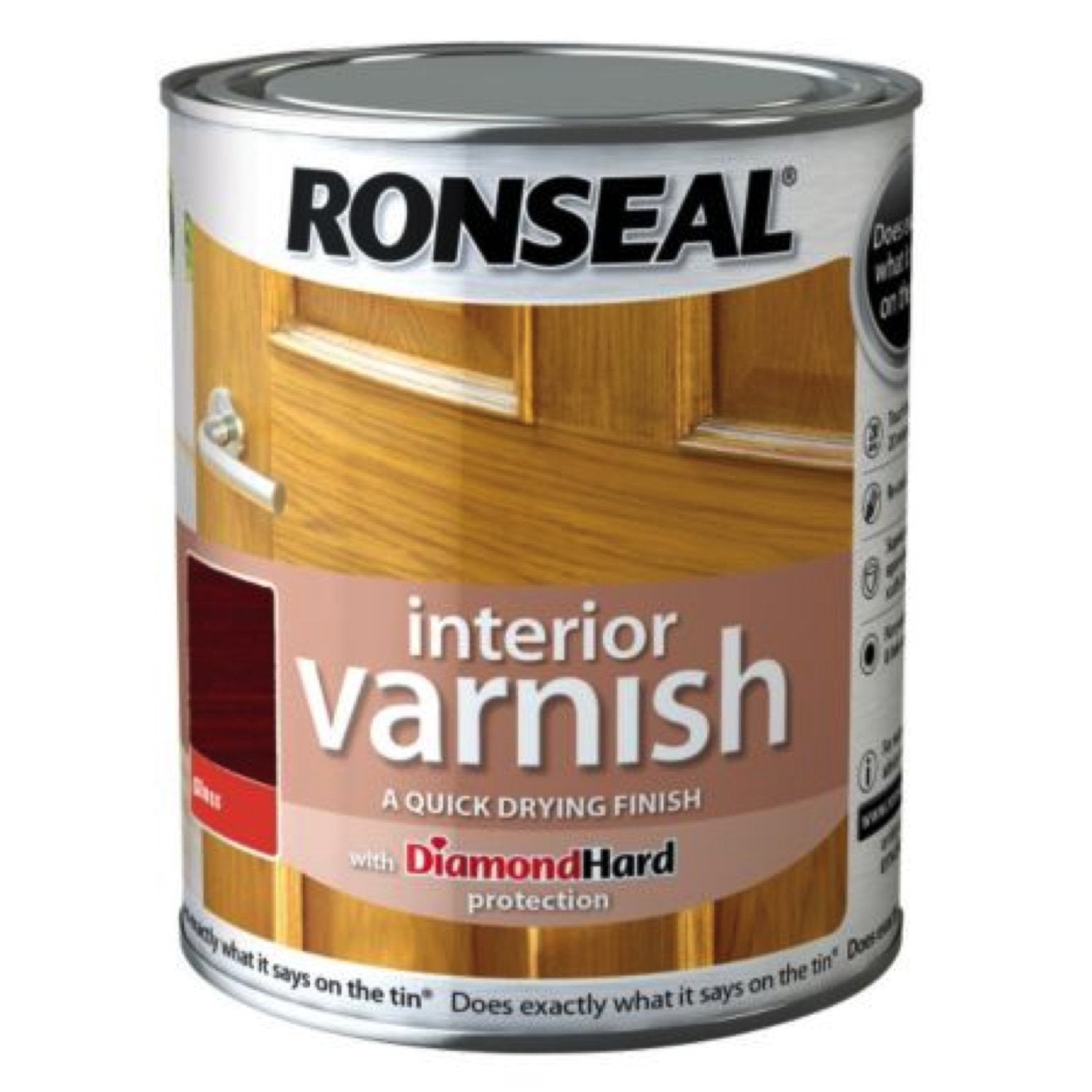 Photo of Ronseal Interior Varnish Teak Satin 250ml