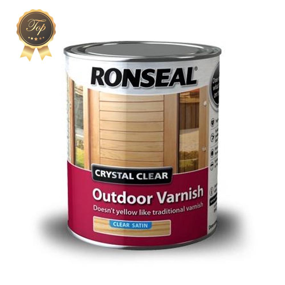 Photo of Ronseal Crystal Clear Outdoor Varnish Satin 250ml