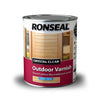 Photo of Ronseal Crystal Clear Outdoor Varnish Satin 750ml