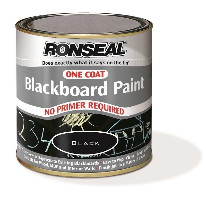 Photo of Ronseal One Coat Blackboard Paint Black 250ml