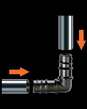 Claber 91081 Elbow Coupling 1/2"