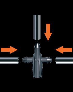 Claber 91141 Tee Connector 1/4"