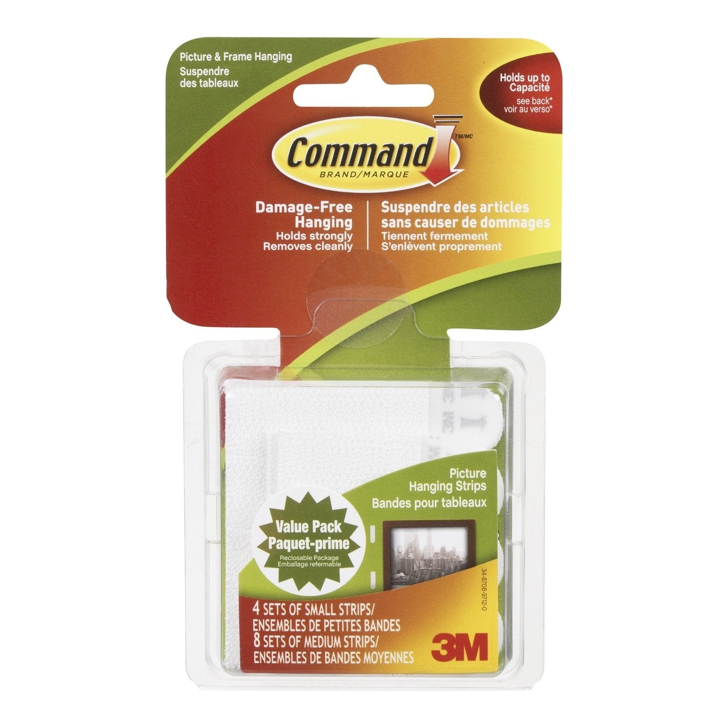 Photo of 3M Command Small & Medium Picture Hanging Strips Value Pack