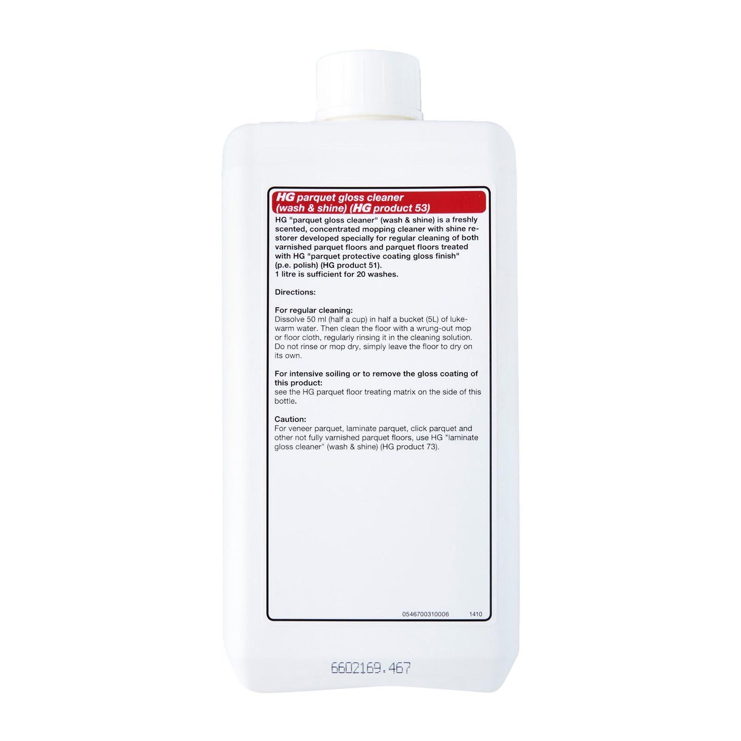 HG 467100106 Parquet Wash & Shine 1L