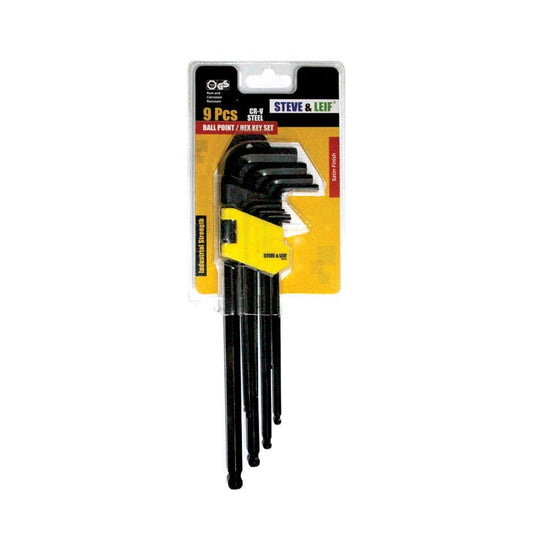 S&L 9pcs Hex/Ball Key Crv (Long)