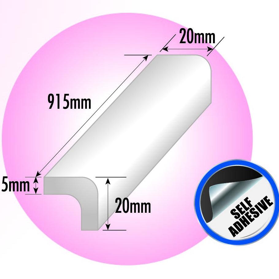 S&L Edge Protector Foam 915mm Yellow