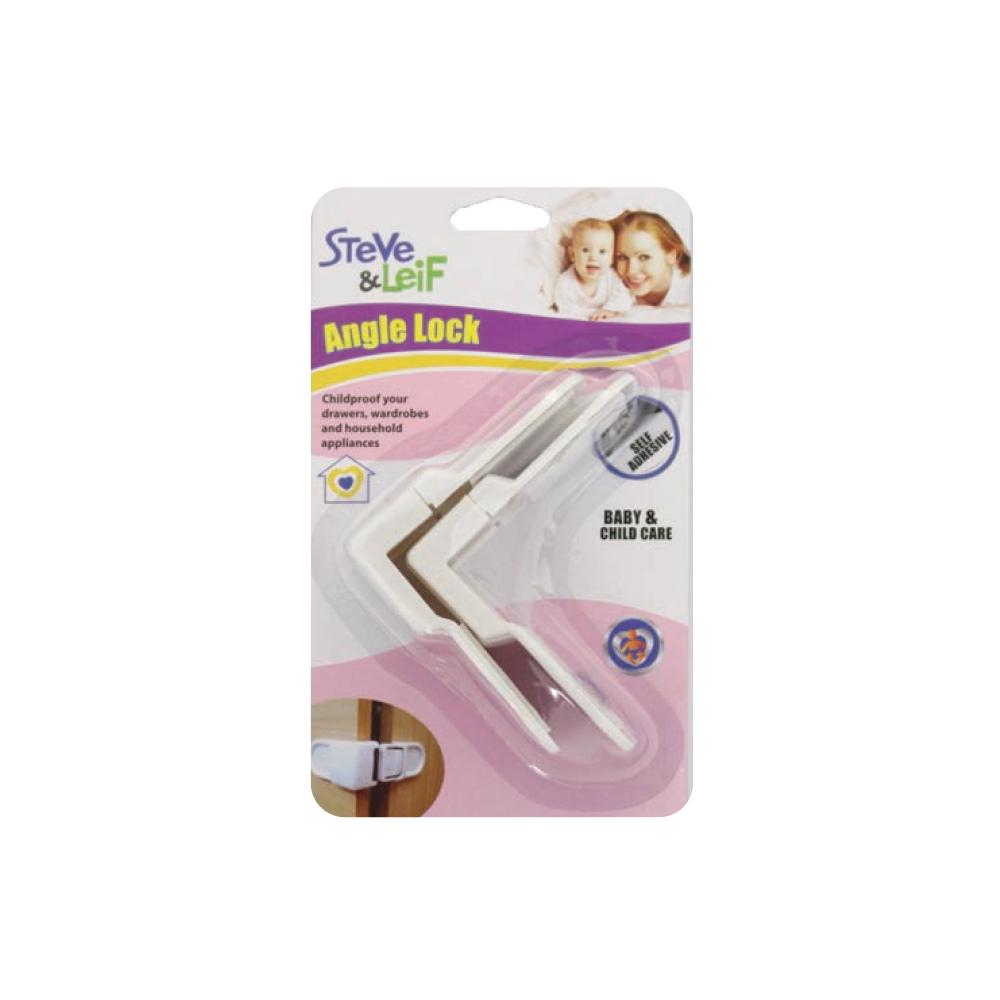 S&L Angle Lock White 2pcs