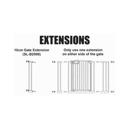 S&L Child Safety Gate Extension 10cm