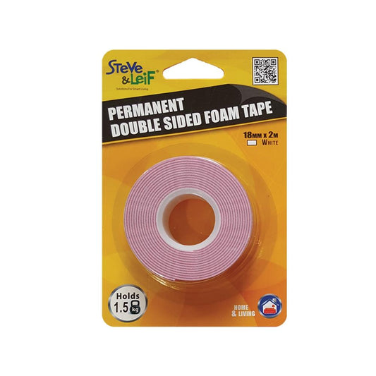 S&L Double Sided Foam Tape 10mm*2m White