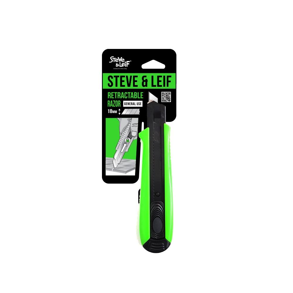 Featured Product Photo for S&L Penknife With Black Blade - Neon Green - 18mm