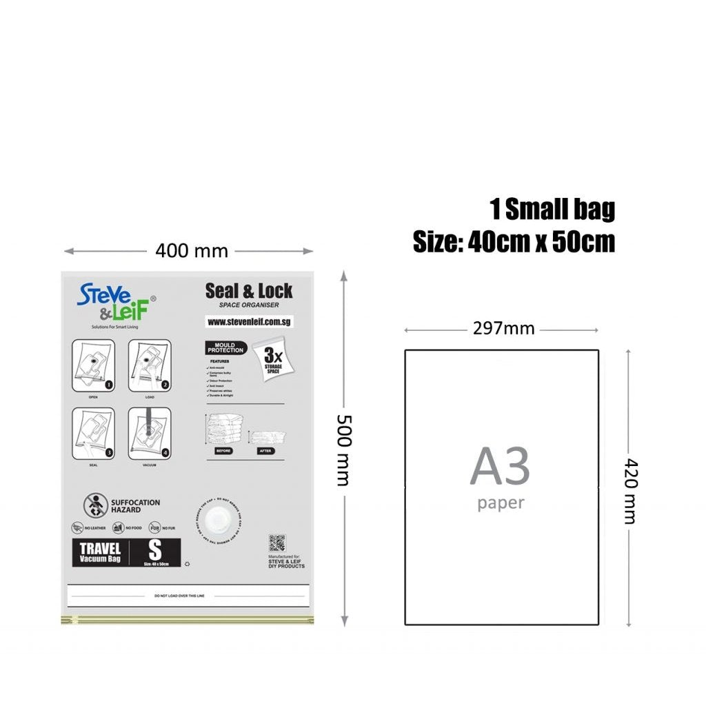 S&L Travel Storage Bag 40X50cm 2pcs