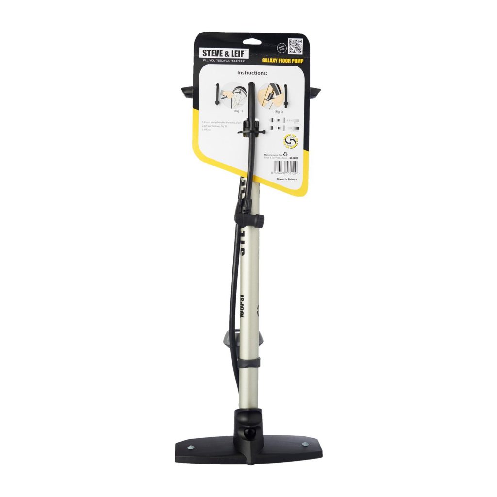 S&L Galaxy Bottom Mounted W/Guage Floor Pump