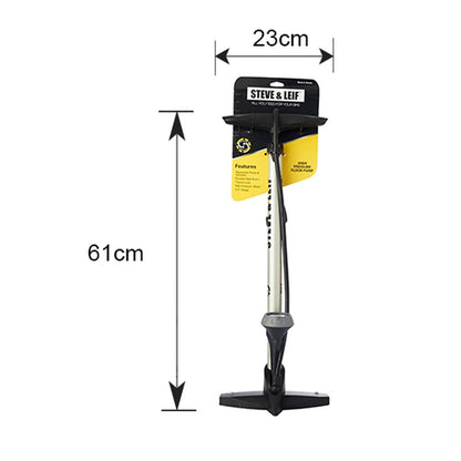 S&L Galaxy Bottom Mounted W/Guage Floor Pump