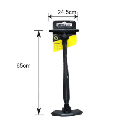 S&L Steel Floor Pump With Top Mounted Gauge