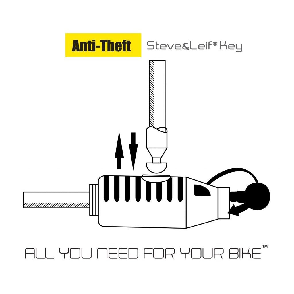 S&L SL-6045 Bicycle Key Lock 8mm X 800mm