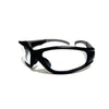 S&amp;L Black Frame Clear Lens Safety Glasses