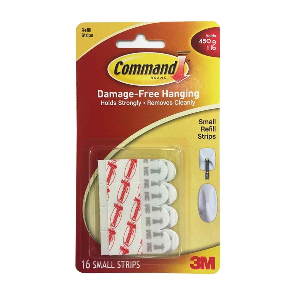 3M Command Small Refill Strips 16 Strips (17022P-16PK)