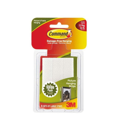 3M Command Large Picture Hanging Strips Value Pack (17206VP)