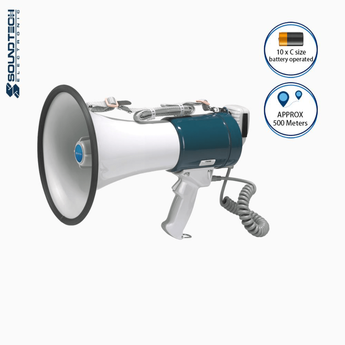 Soundteoh 25W Megaphone Loud Hailer AHM-667S