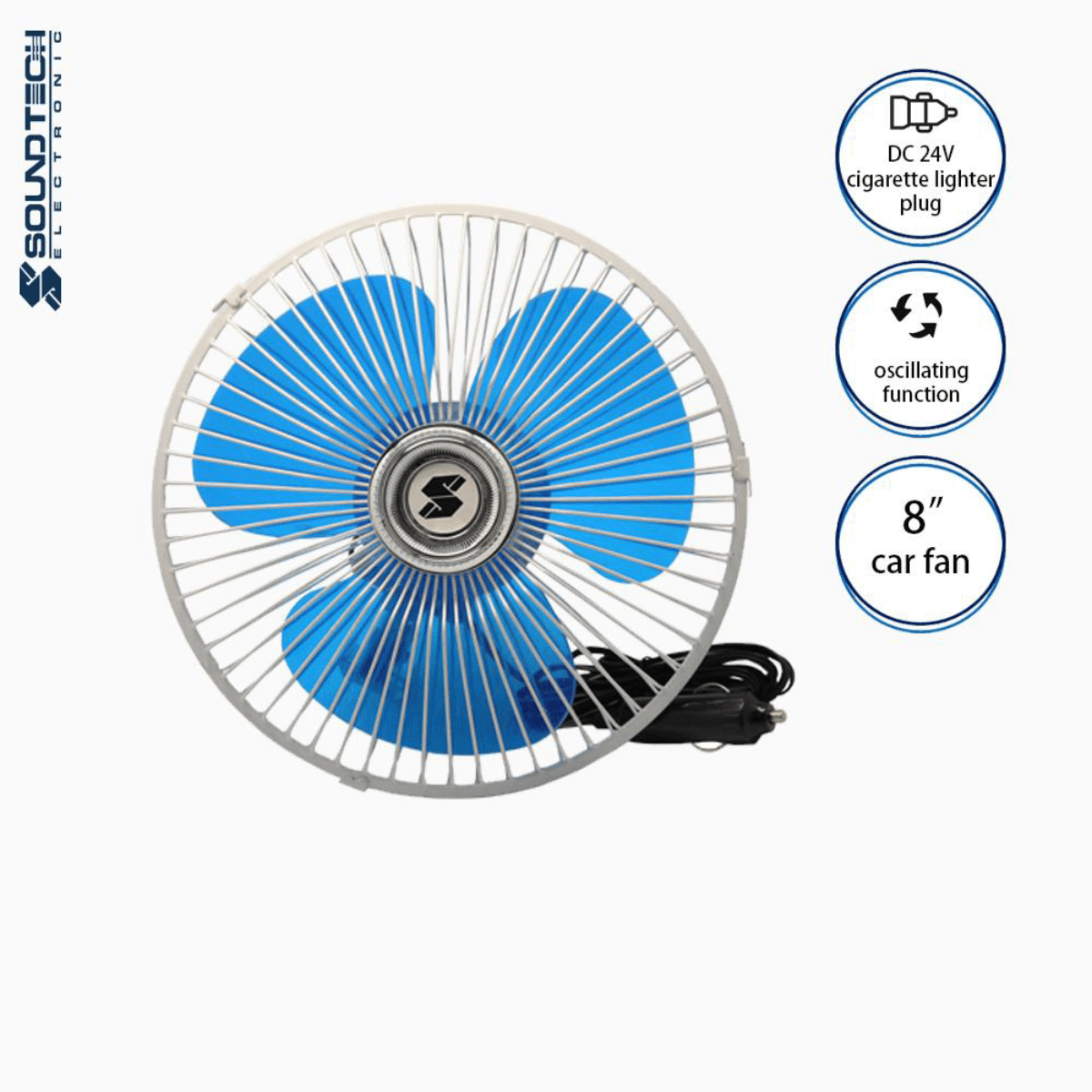 Soundteoh 8 Inch Car Fan (DC24V) CF-824