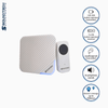 Soundteoh Battery Operated Wireless Digital Doorbell DD-188