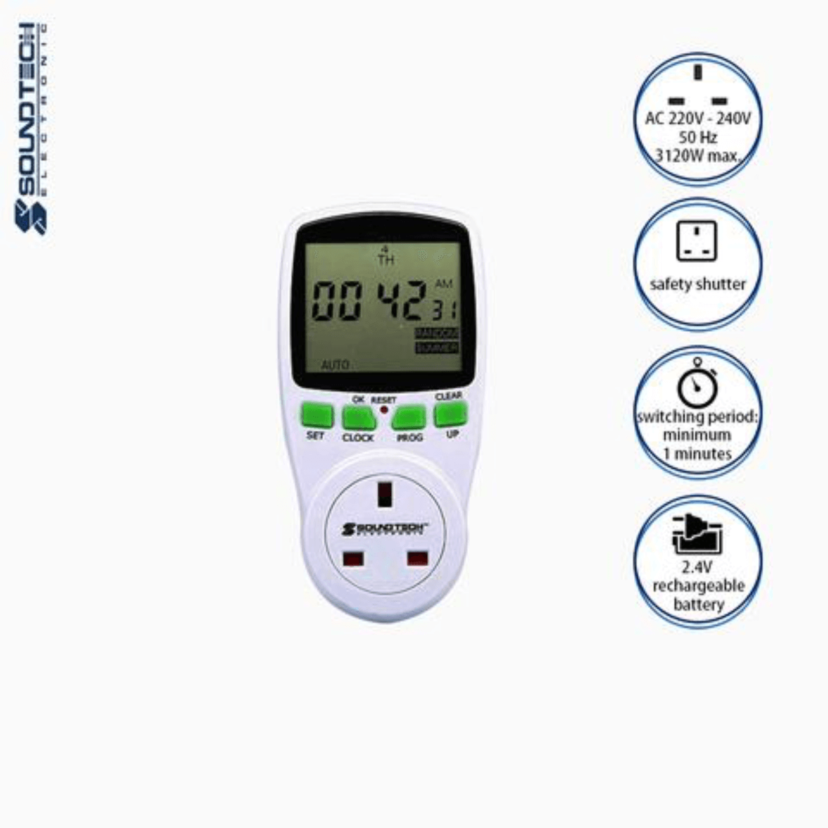 Soundteoh 13A Digital Timer DT-020