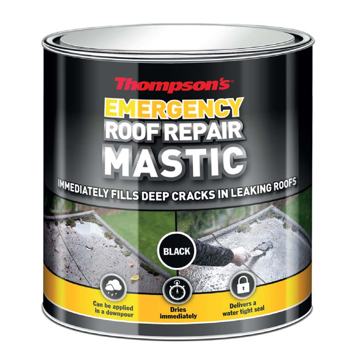 Thompson's Emergency Roof Mastic (Black) 750ml (36082)