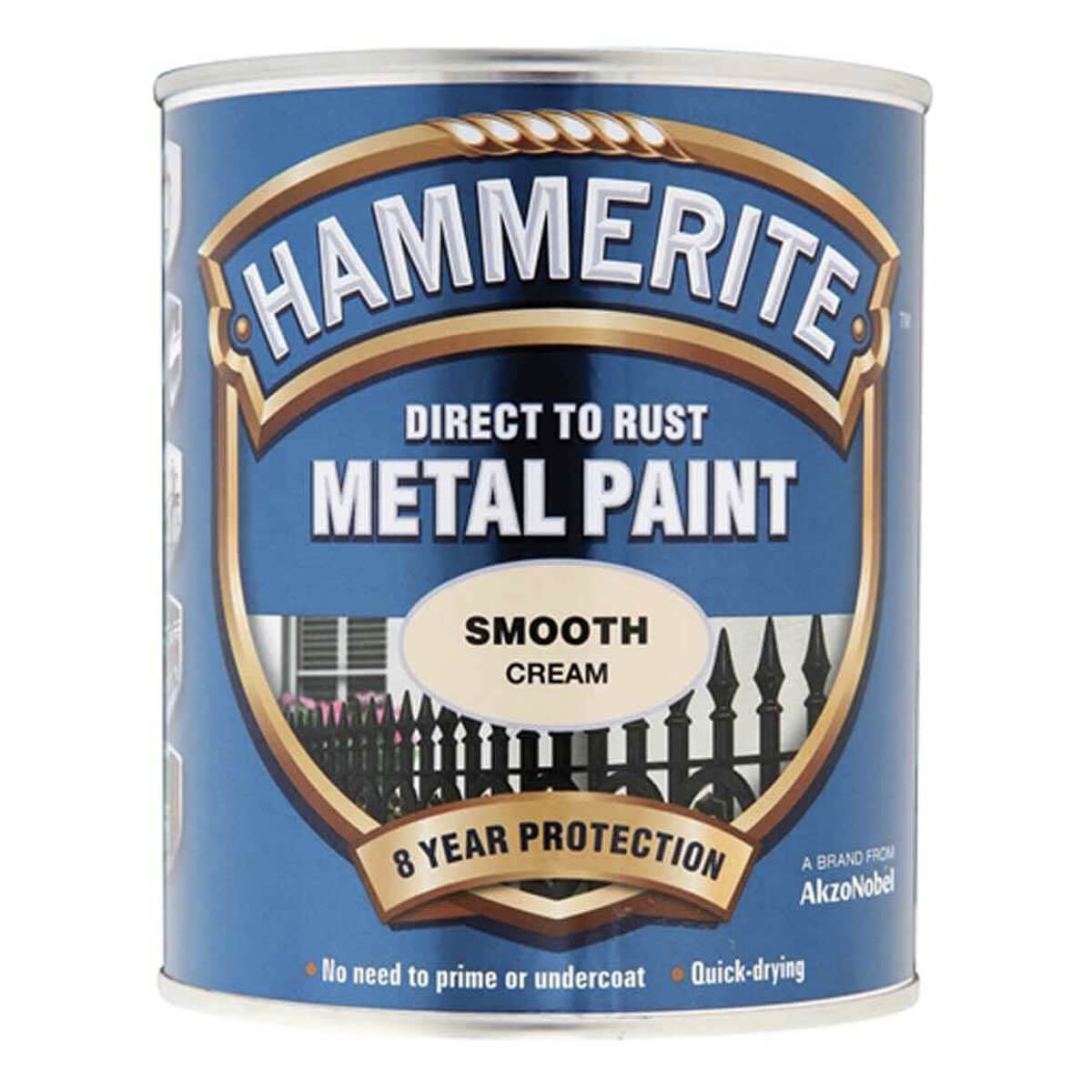 Hammerite Direct to Rust Metal Paint - Smooth Finish (All Popular Colours)