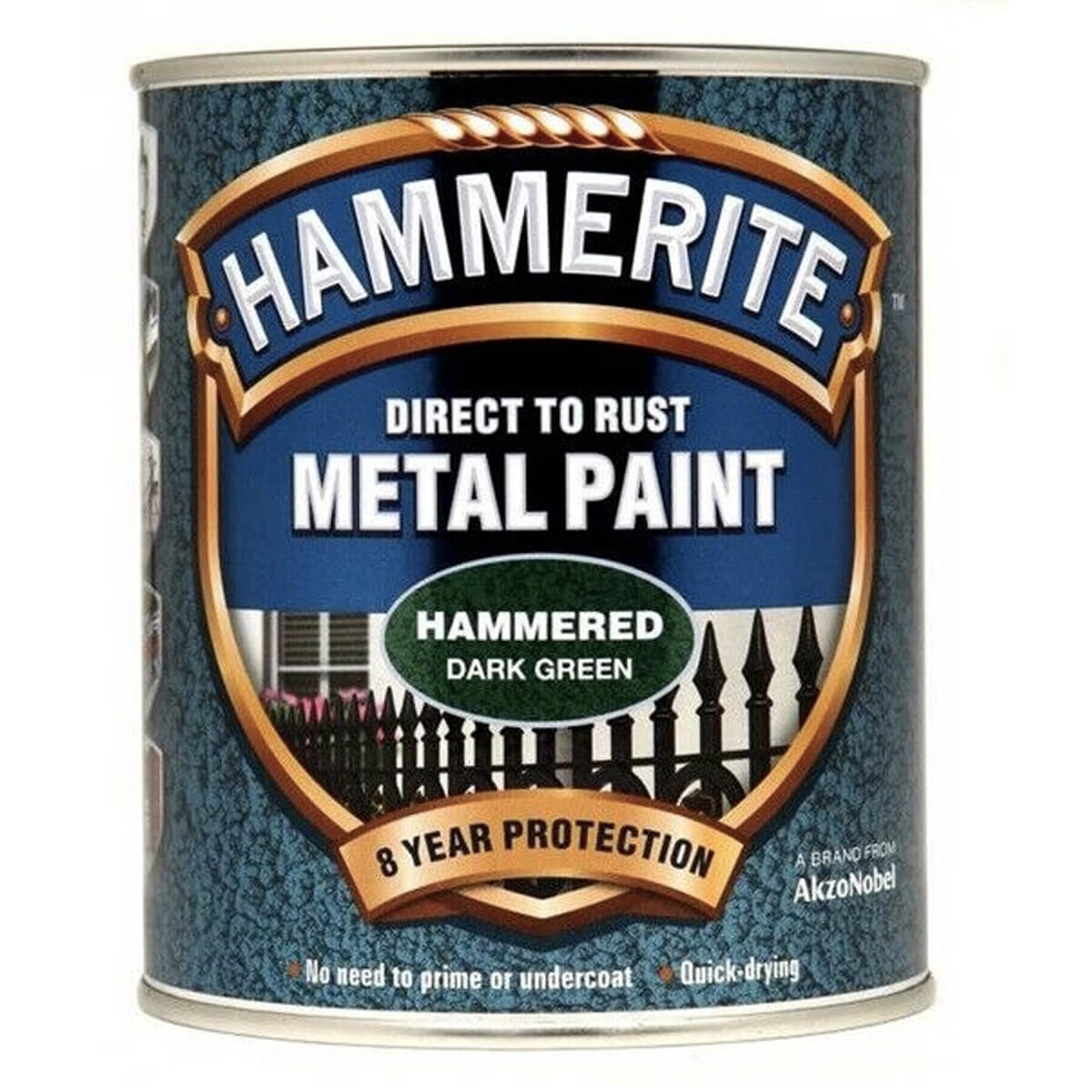 Hammerite Direct to Rust Metal Paint - Hammered Finish (All Popular Colours)