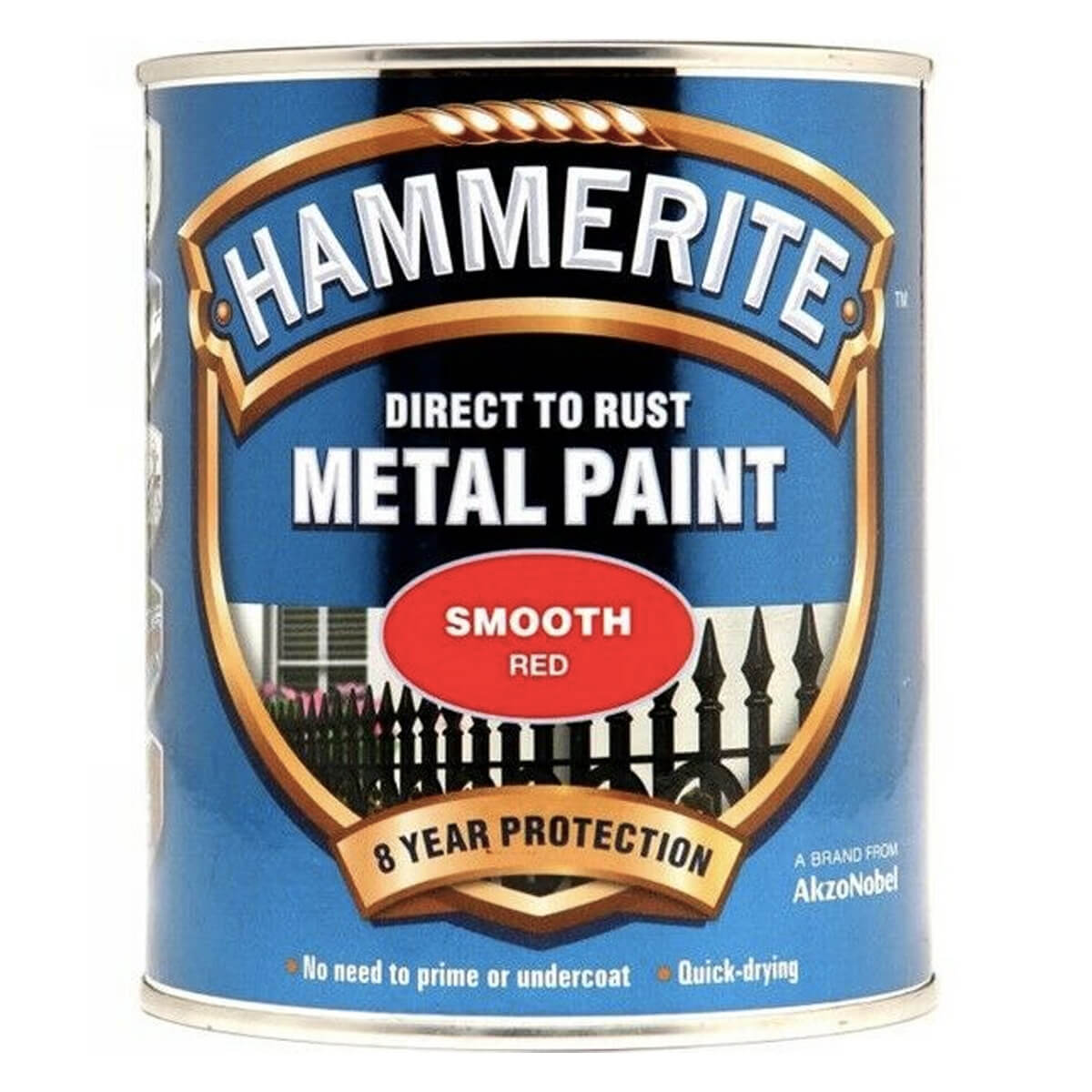 Hammerite Direct to Rust Metal Paint - Smooth Finish (All Popular Colours)