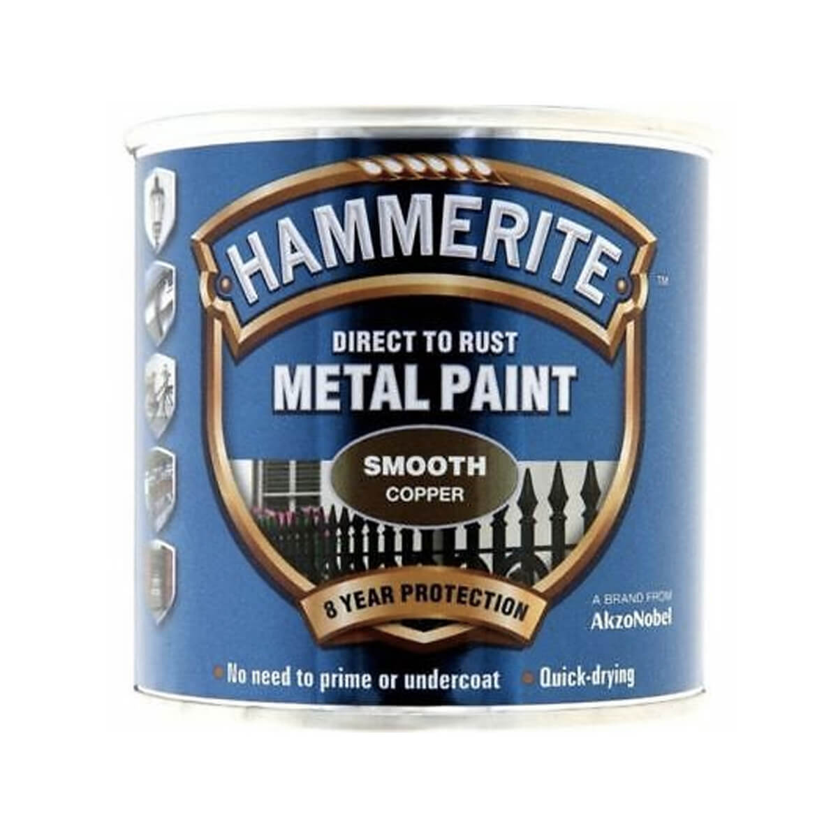 Hammerite Direct to Rust Metal Paint - Smooth Finish (All Popular Colours)