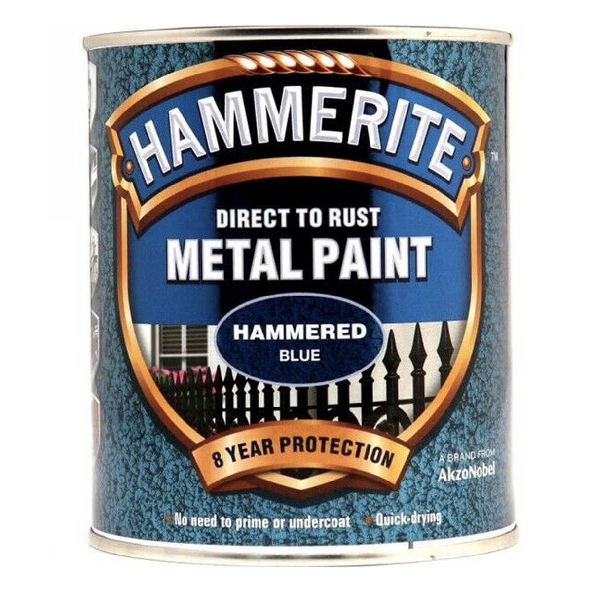 Hammerite Direct to Rust Metal Paint - Hammered Finish (All Popular Colours)