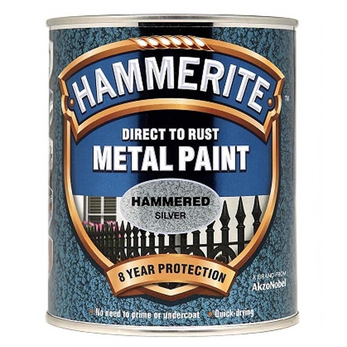 Hammerite Direct to Rust Metal Paint - Hammered Finish (All Popular Colours)