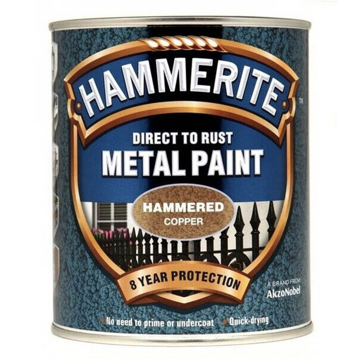 Hammerite Direct to Rust Metal Paint - Hammered Finish (All Popular Colours)