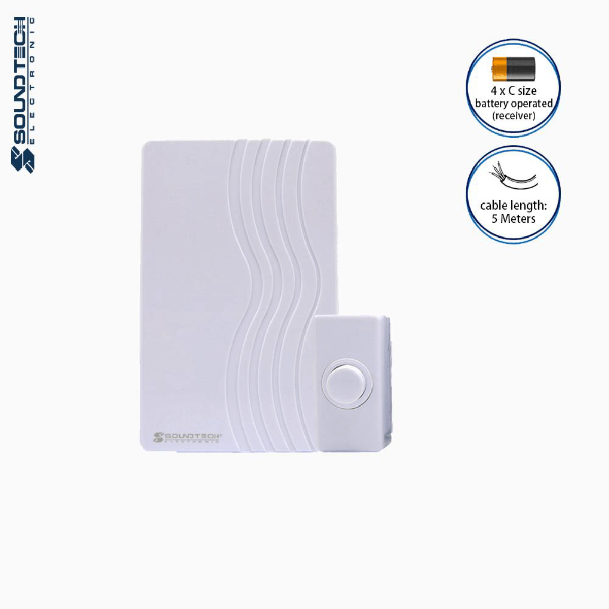 Soundteoh Mechanical Striking Wired Doorbell MDC-861