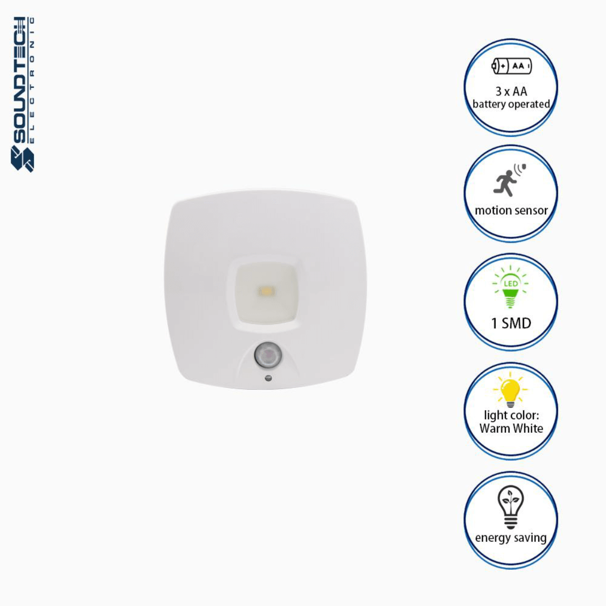 Soundteoh LED Motion Sensor Light ML-209