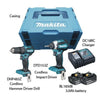 MAKITA Hammer &amp; Drill Driver Combo Kit (DHP483+DTD153) 2 x 18V 3.0AH LI-ION (DLX2198J)