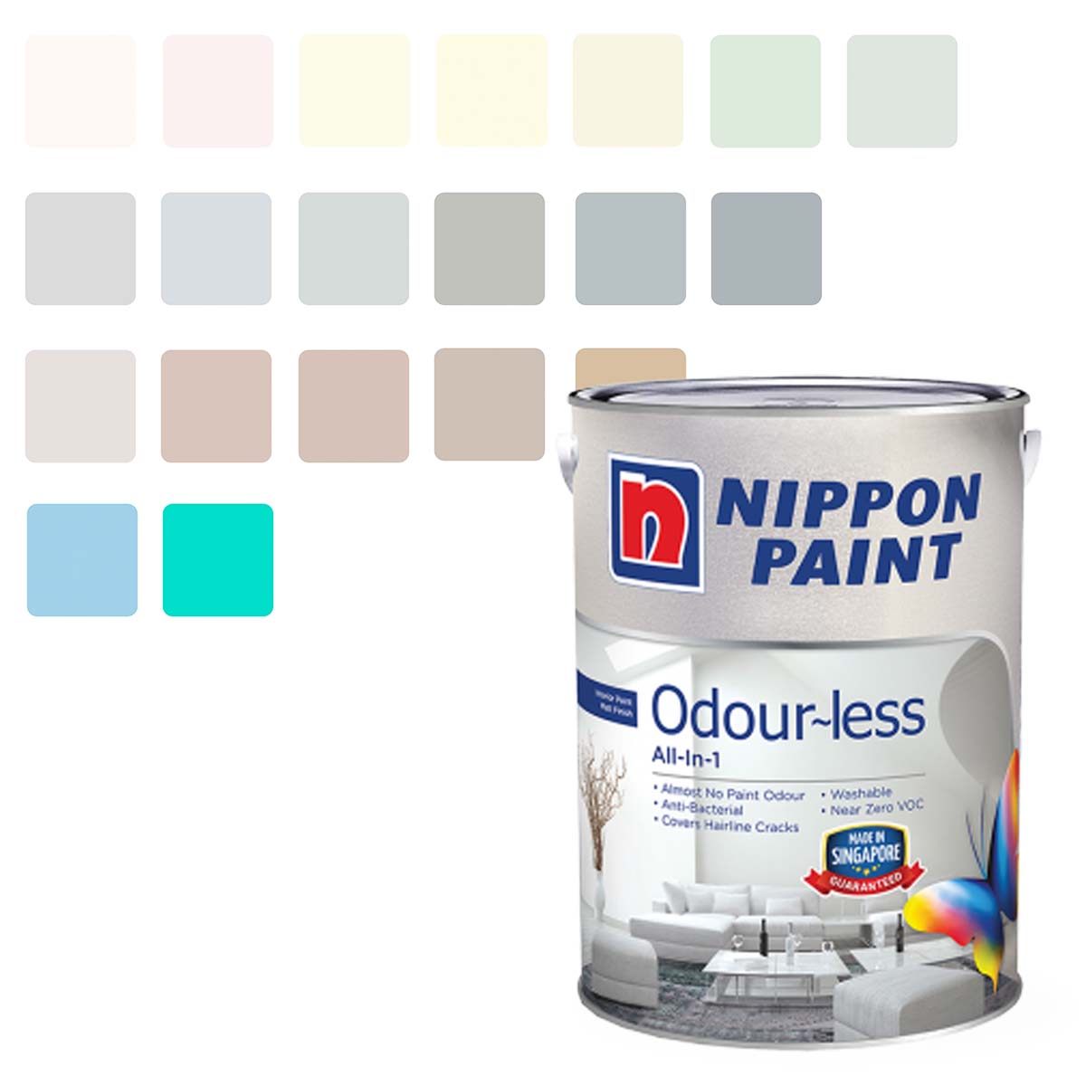 Nippon Odour-Less All-in-1 (All Popular Colours)