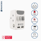 Soundteoh 3W Multiway Adaptor W/ 2 Smart 3.4A USB and Switch PP-38U